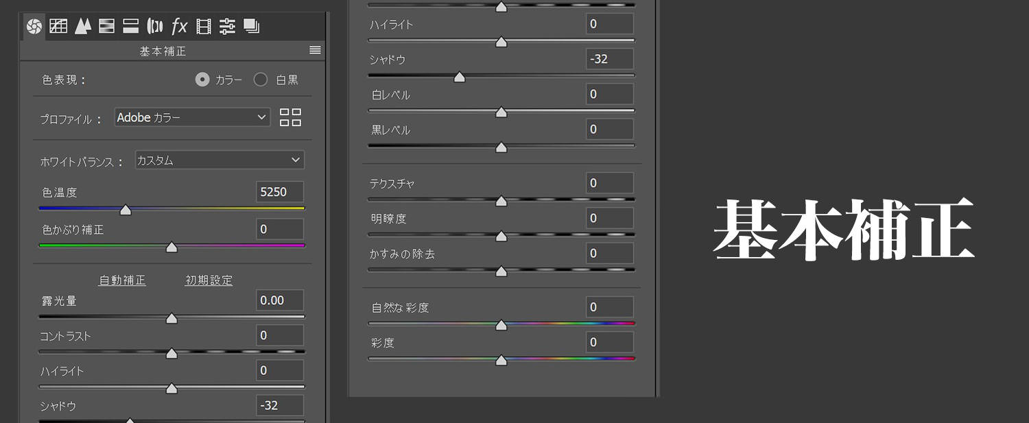基本補正